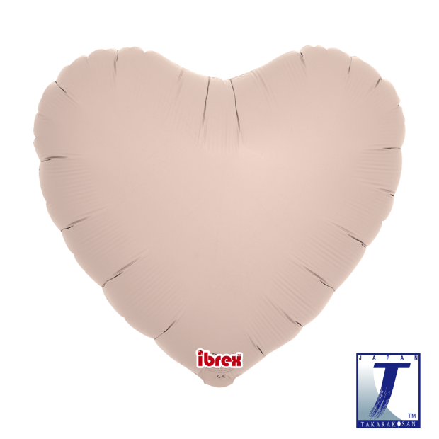 Foil Heart 14" Shell Pink