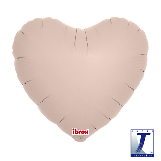 Foil Heart 14" Shell Pink