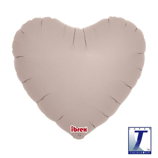 Foil Heart 14" Warm Gray