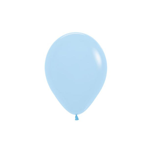 Sempertex Pastel Matte Blue Balloon 12cm