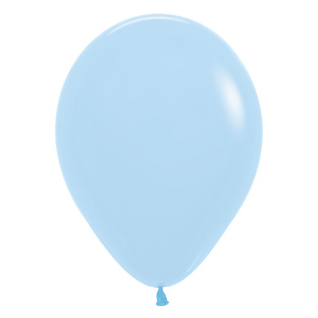 Sempertex Pastel Matte Blue Balloon 30cm