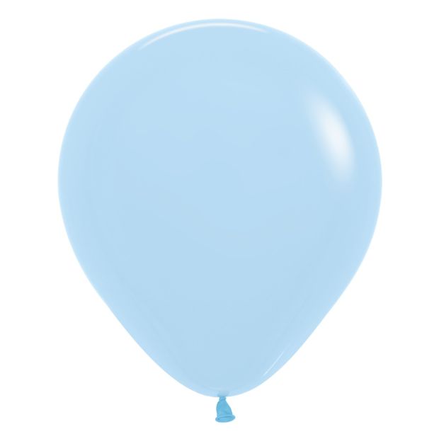 Sempertex Pastel Matte Blue Balloon 45cm