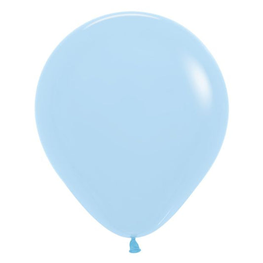 Sempertex Pastel Matte Blue Balloon 45cm