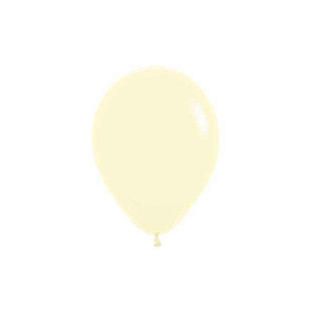 Sempertex Pastel Matte Yellow Balloon 12cm