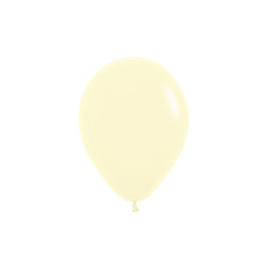 Sempertex Pastel Matte Yellow Balloon 12cm