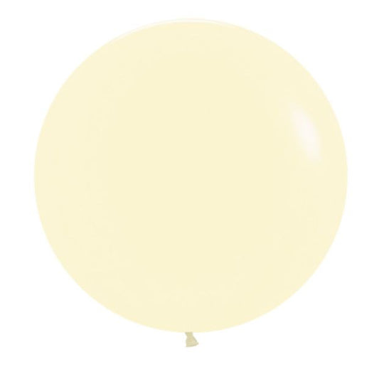 Sempertex Pastel Matte Yellow Balloon 60cm