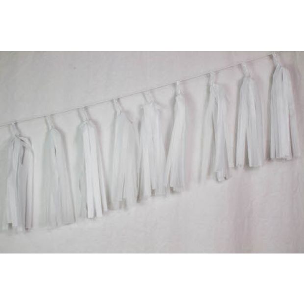 Balloon Tassels - White