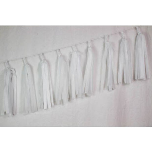 Balloon Tassels - White